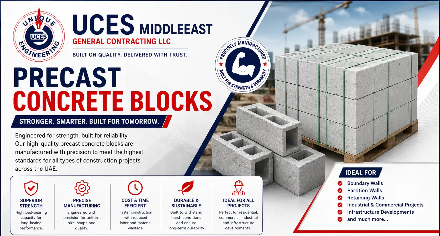 Precast Suppliers in UAE | Precast Concrete Elements Abu Dhabi |