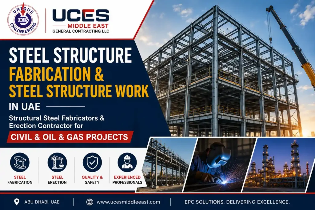 Steel structure fabrication UAE