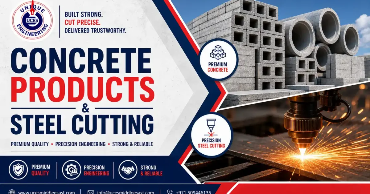 Precast Concrete, Concrete Products & Steel Fabrication Supplier in the UAE
